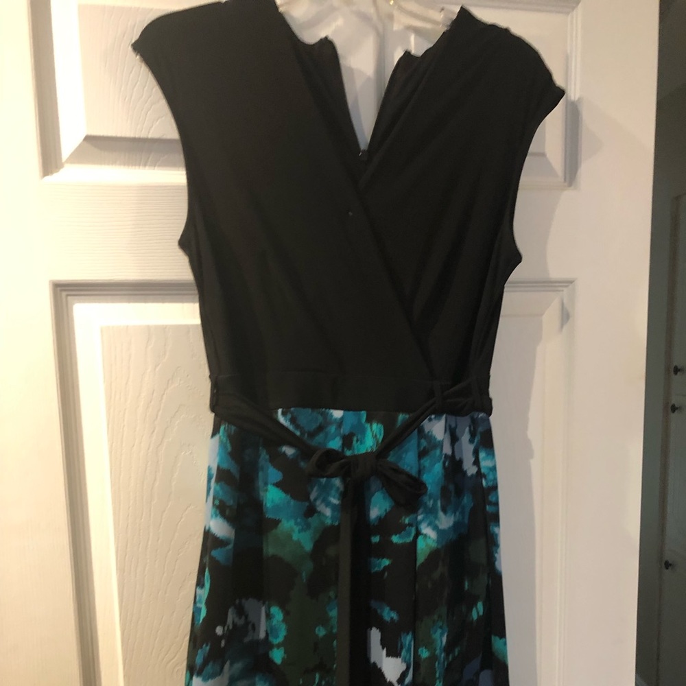Black floral dress